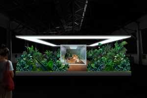 doug-aitken-the-garden-2017-steel-and-plexiglas-led-lights-plants-soil-wood-50-x-75-x-125-1524-meters-x-2286-meters-x-381meters-installation-viewjpg - Doug Aitken - The Garden, 2017;  Steel and Plexiglas, LED Lights, Plants, Soil, Wood;  50' x 75' x 12.5’ (15.24 meters x 22.86 meters x 3.81meters) Installation view